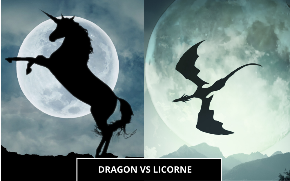 DRAGON VS LICORNE