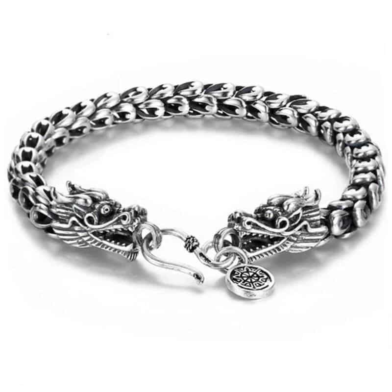 BRACELET DRAGON ARGENT