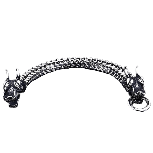 BRACELET DOUBLE TÊTE DE DRAGON EASY-HOOK