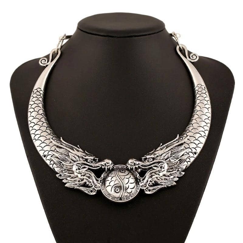 COLLIER DRAGON CRYSTAL