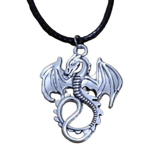 COLLIER DRAGON À PENDENTIF EN ALLIAGE DE ZINC