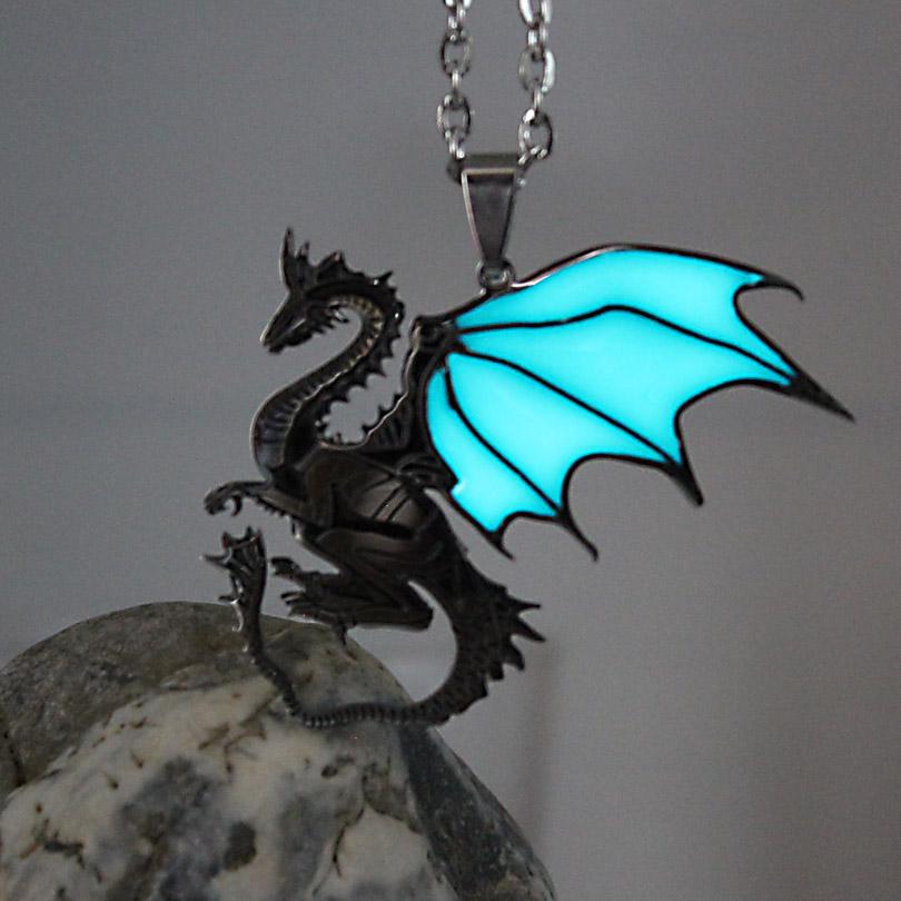 COLLIER DRAGON DE GLACE